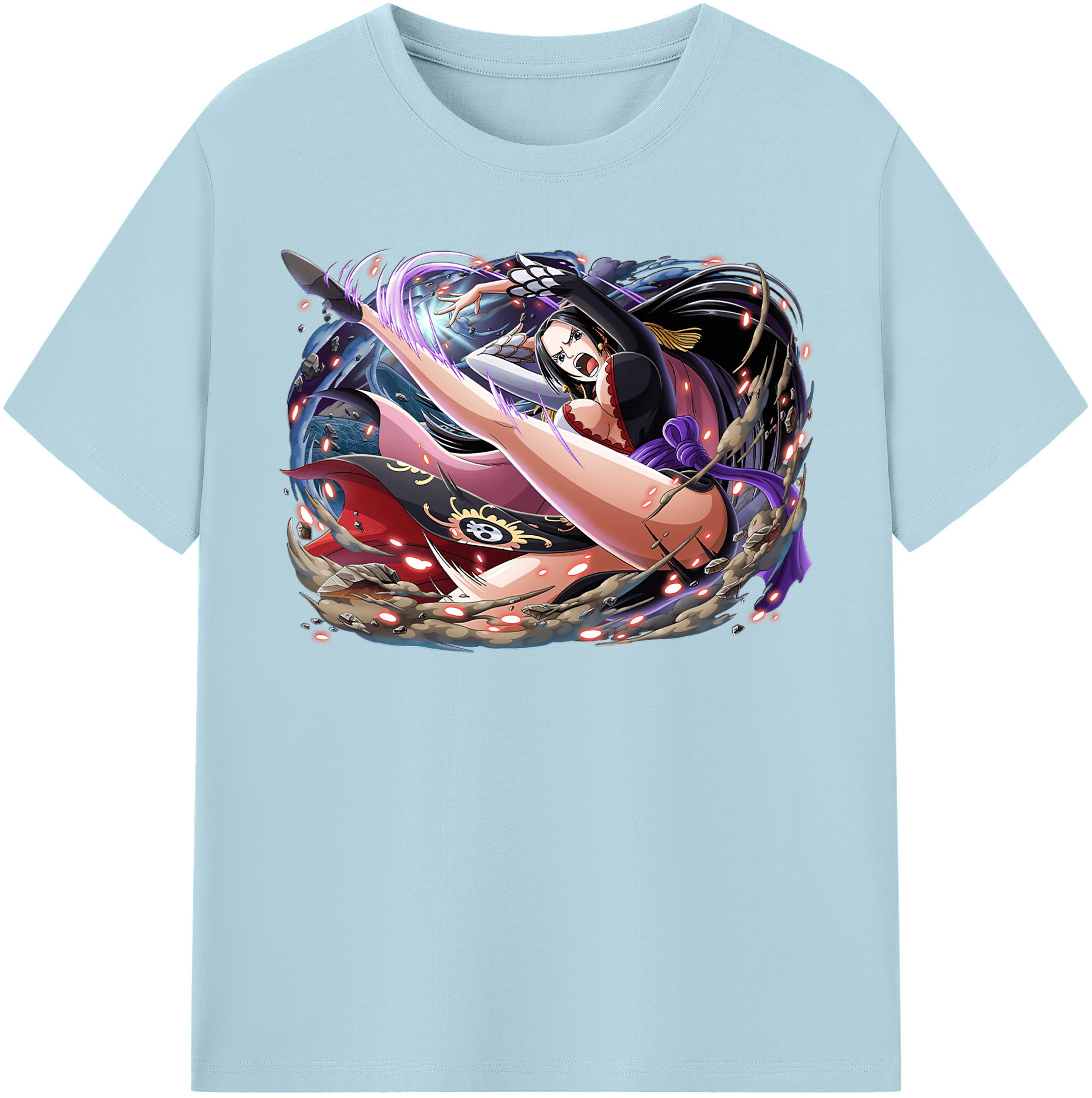 ワンピース ボア・ハンコック ONE PIECE Boa·Hancock 綿100％半袖Tシャツ（フロントプリント）